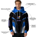 kansas jayhawks futuristic pattern blue black hoodie best selling