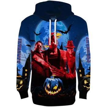 kansas jayhawks halloween vibes blue black hoodie best selling