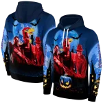 kansas jayhawks halloween vibes blue black hoodie best selling