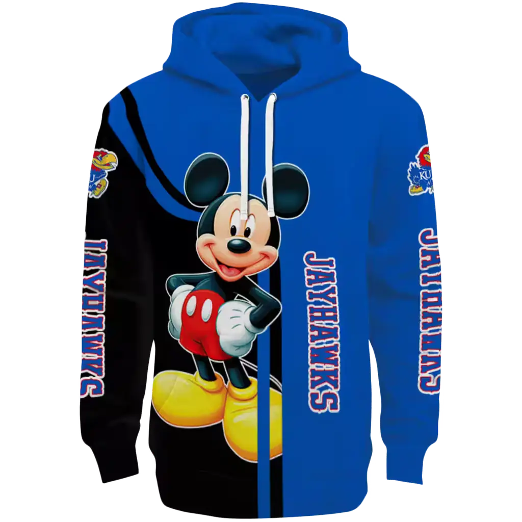 kansas jayhawks mickey mouse blue black hoodie best selling kansas jayhawks mickey mouse blue black hoodie best selling