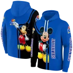 kansas jayhawks mickey mouse blue black hoodie best selling