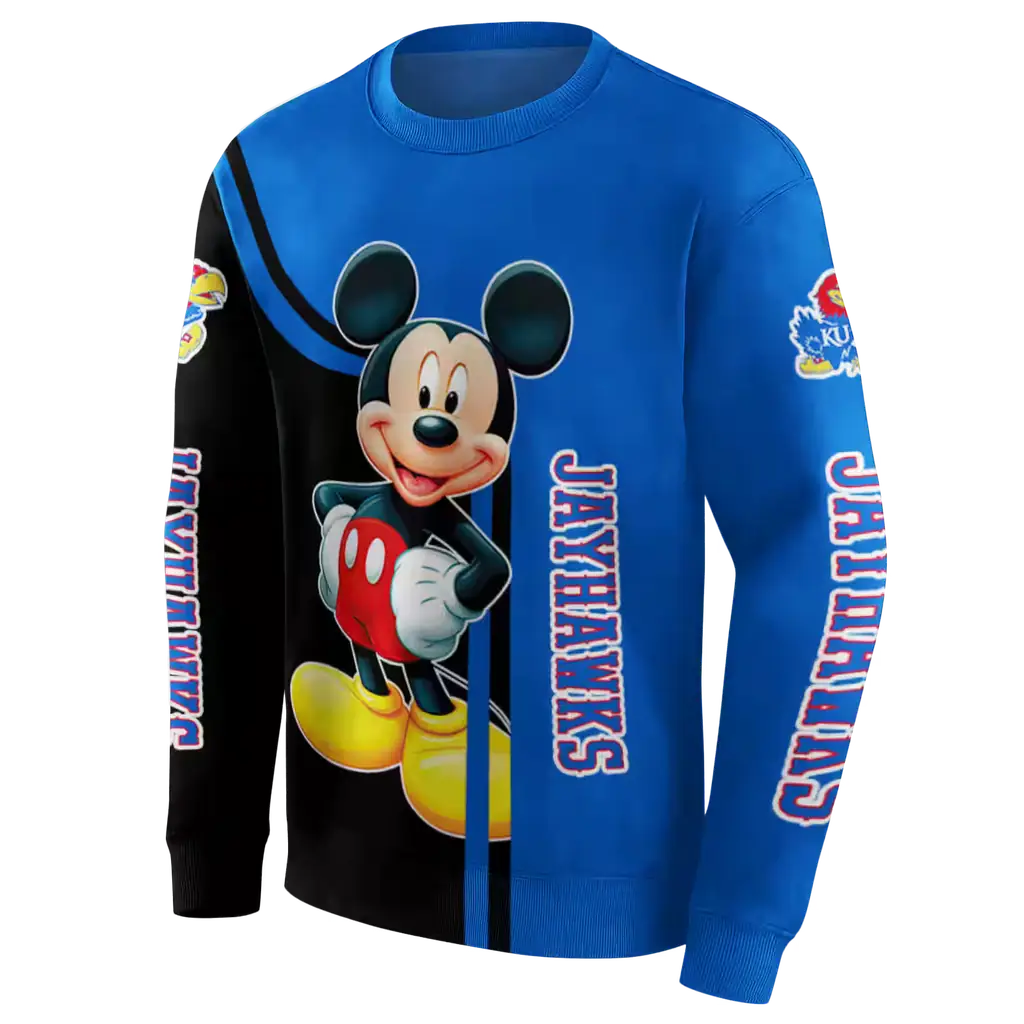 kansas jayhawks mickey mouse blue black hoodie new arrival kansas jayhawks mickey mouse blue black hoodie new arrival