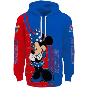 kansas jayhawks minnie mouse blue hoodie best selling