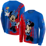 kansas jayhawks minnie mouse blue hoodie best selling