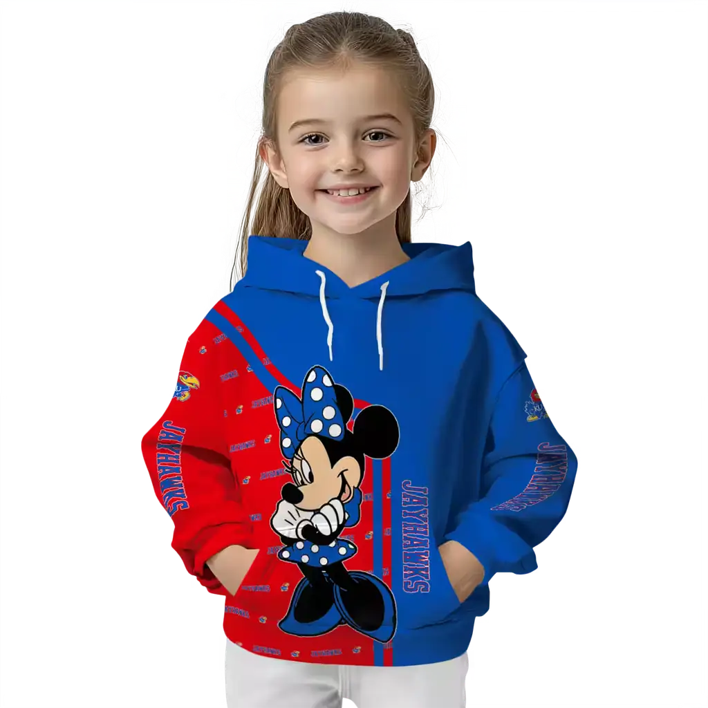 kansas jayhawks minnie mouse blue hoodie top rated kansas jayhawks minnie mouse blue hoodie top rated