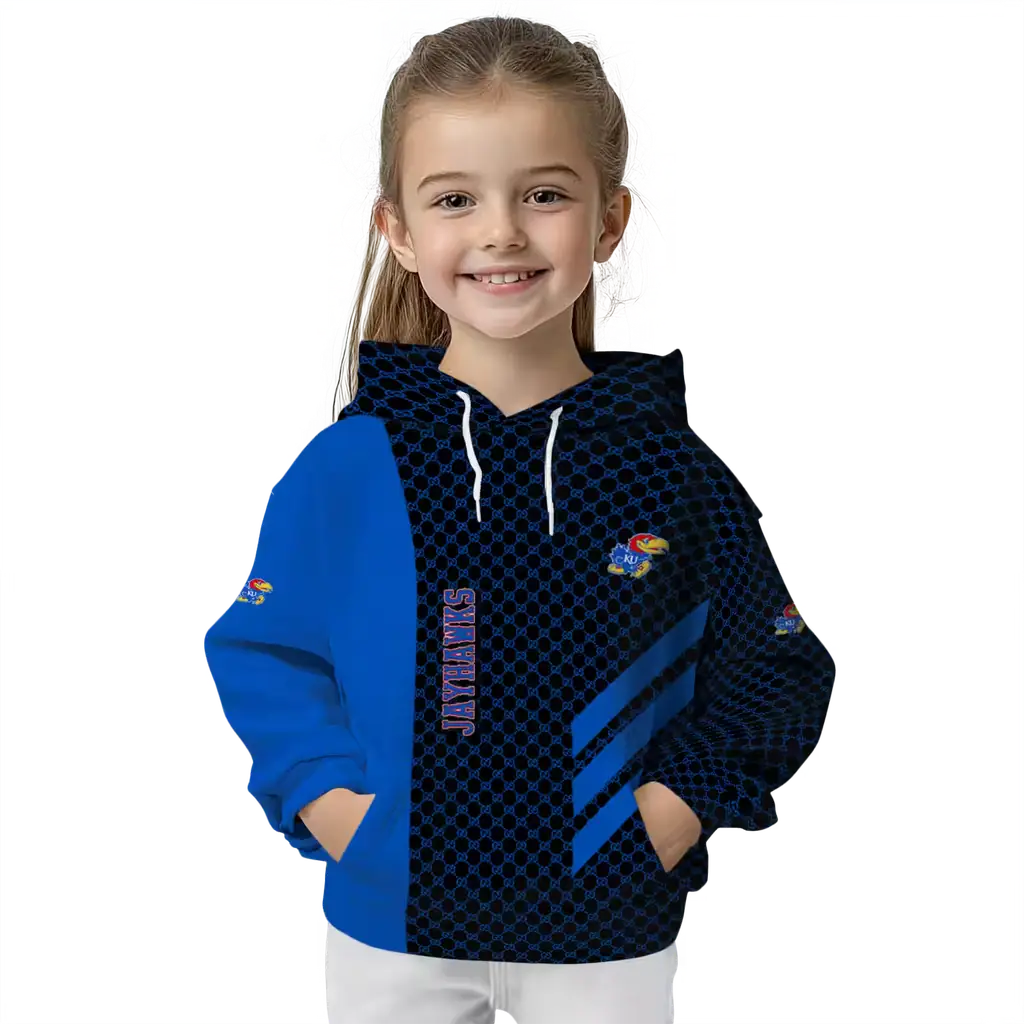 kansas jayhawks monogram pattern blue hoodie top rated kansas jayhawks monogram pattern blue hoodie top rated