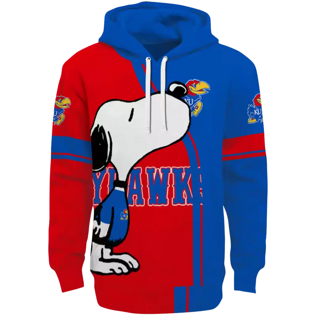 kansas jayhawks playful snoopy blue hoodie best selling kansas jayhawks playful snoopy blue hoodie best selling
