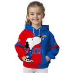 kansas jayhawks playful snoopy blue hoodie best selling