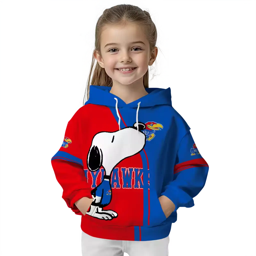 kansas jayhawks playful snoopy blue hoodie top rated kansas jayhawks playful snoopy blue hoodie top rated