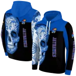 kansas jayhawks sugar skull blue black hoodie best selling