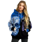 kansas jayhawks sugar skull blue black hoodie best selling
