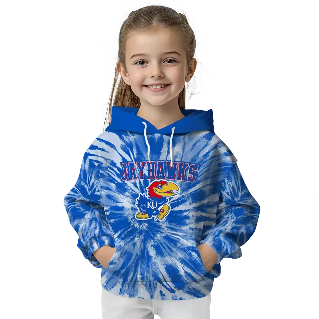 kansas jayhawks tie dye pattern blue hoodie top rated kansas jayhawks tie dye pattern blue hoodie top rated