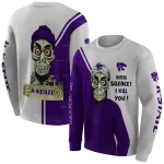 kansas state wildcats achmed skull purple hoodie best selling