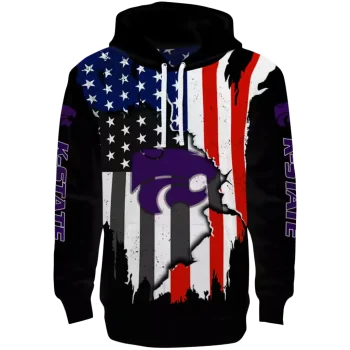 kansas state wildcats american pride black hoodie best selling