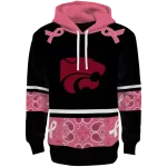 kansas state wildcats awareness ribbon black pink hoodie best selling