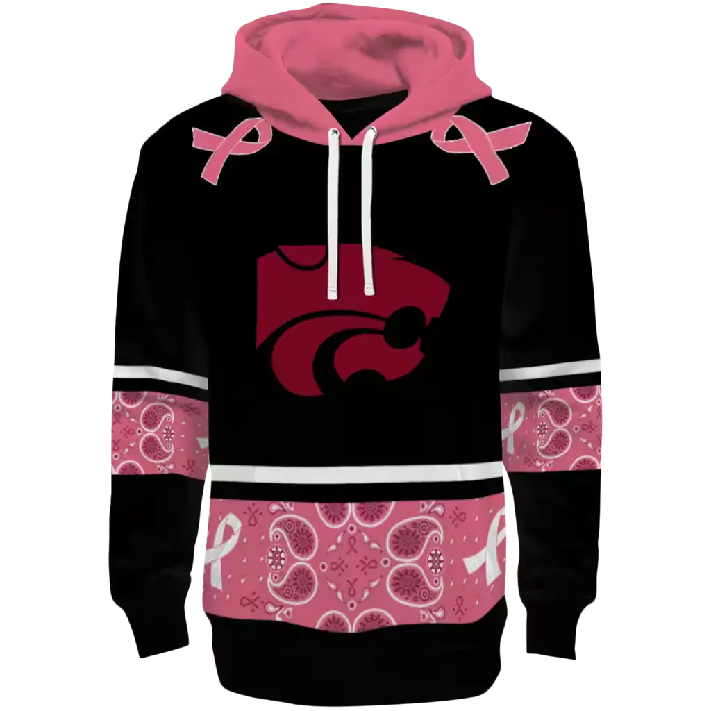 kansas state wildcats awareness ribbon black pink hoodie best selling kansas state wildcats awareness ribbon black pink hoodie best selling