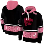kansas state wildcats awareness ribbon black pink hoodie best selling