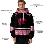 kansas state wildcats awareness ribbon black pink hoodie best selling