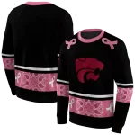 kansas state wildcats awareness ribbon black pink hoodie best selling