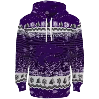 kansas state wildcats christmas trees purple hoodie best selling