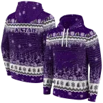 kansas state wildcats christmas trees purple hoodie best selling