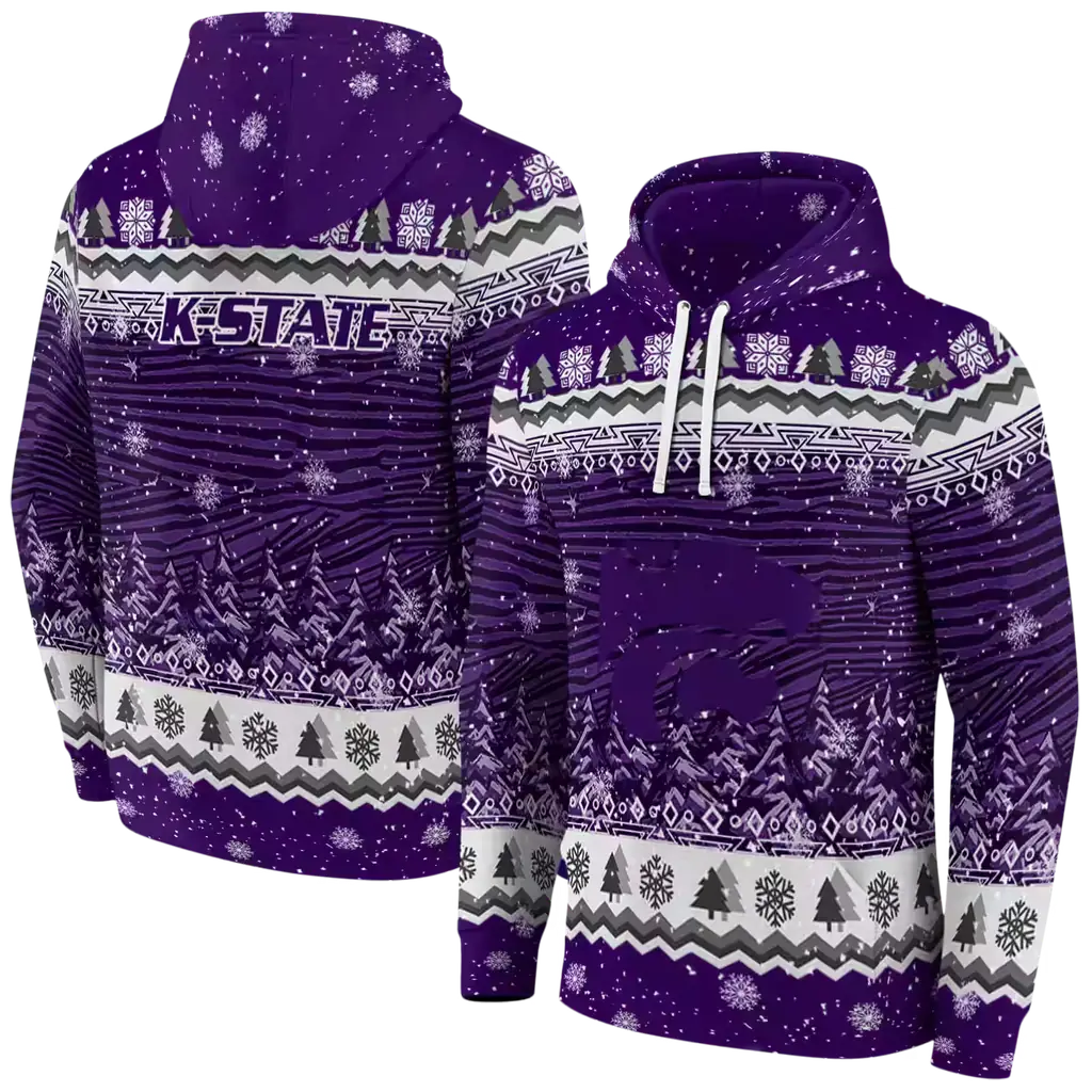 kansas state wildcats christmas trees purple hoodie fashion forward kansas state wildcats christmas trees purple hoodie fashion forward