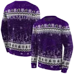kansas state wildcats christmas trees purple hoodie best selling