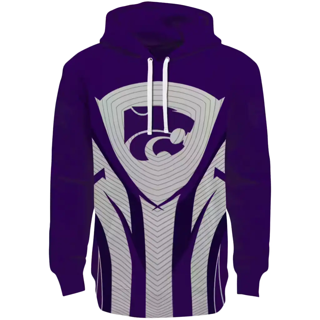 kansas state wildcats concentric lines purple black hoodie best selling kansas state wildcats concentric lines purple black hoodie best selling