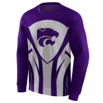 kansas state wildcats concentric lines purple black hoodie best selling