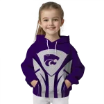 kansas state wildcats concentric lines purple black hoodie best selling