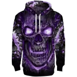 kansas state wildcats demonic skull purple black hoodie best selling