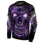 kansas state wildcats demonic skull purple black hoodie best selling