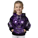 kansas state wildcats demonic skull purple black hoodie best selling