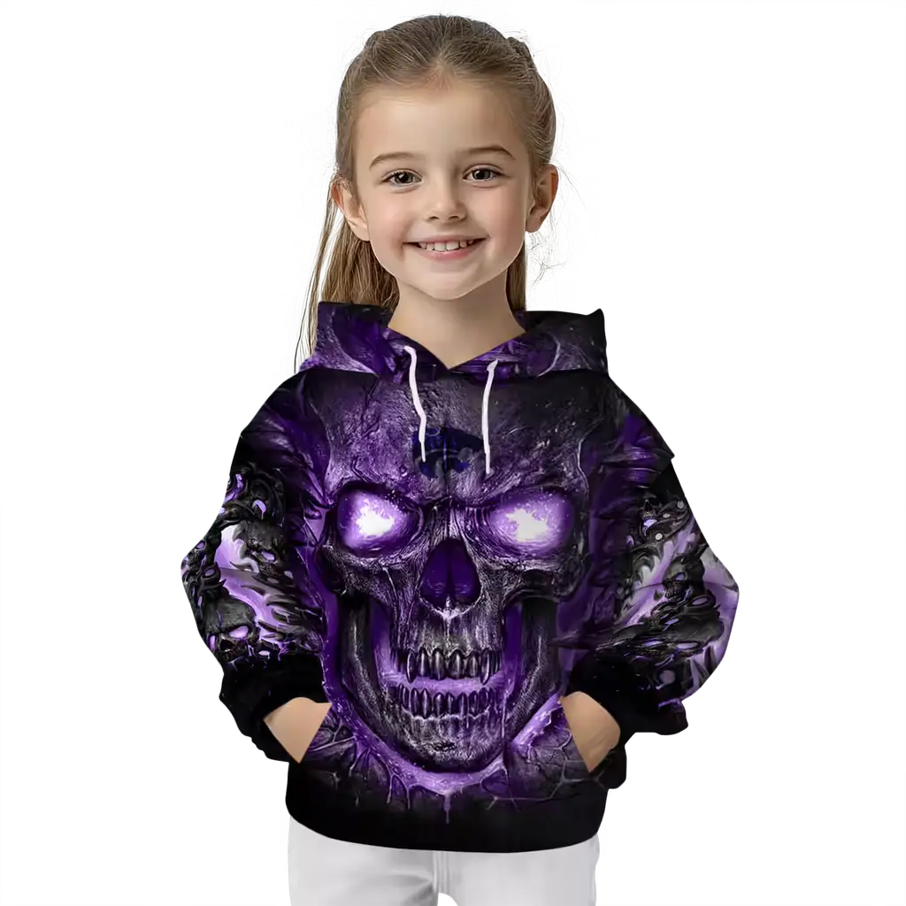 kansas state wildcats demonic skull purple black hoodie top rated kansas state wildcats demonic skull purple black hoodie top rated