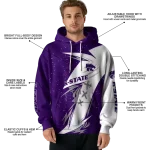 kansas state wildcats dynamic slash purple white hoodie best selling