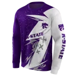 kansas state wildcats dynamic slash purple white hoodie best selling