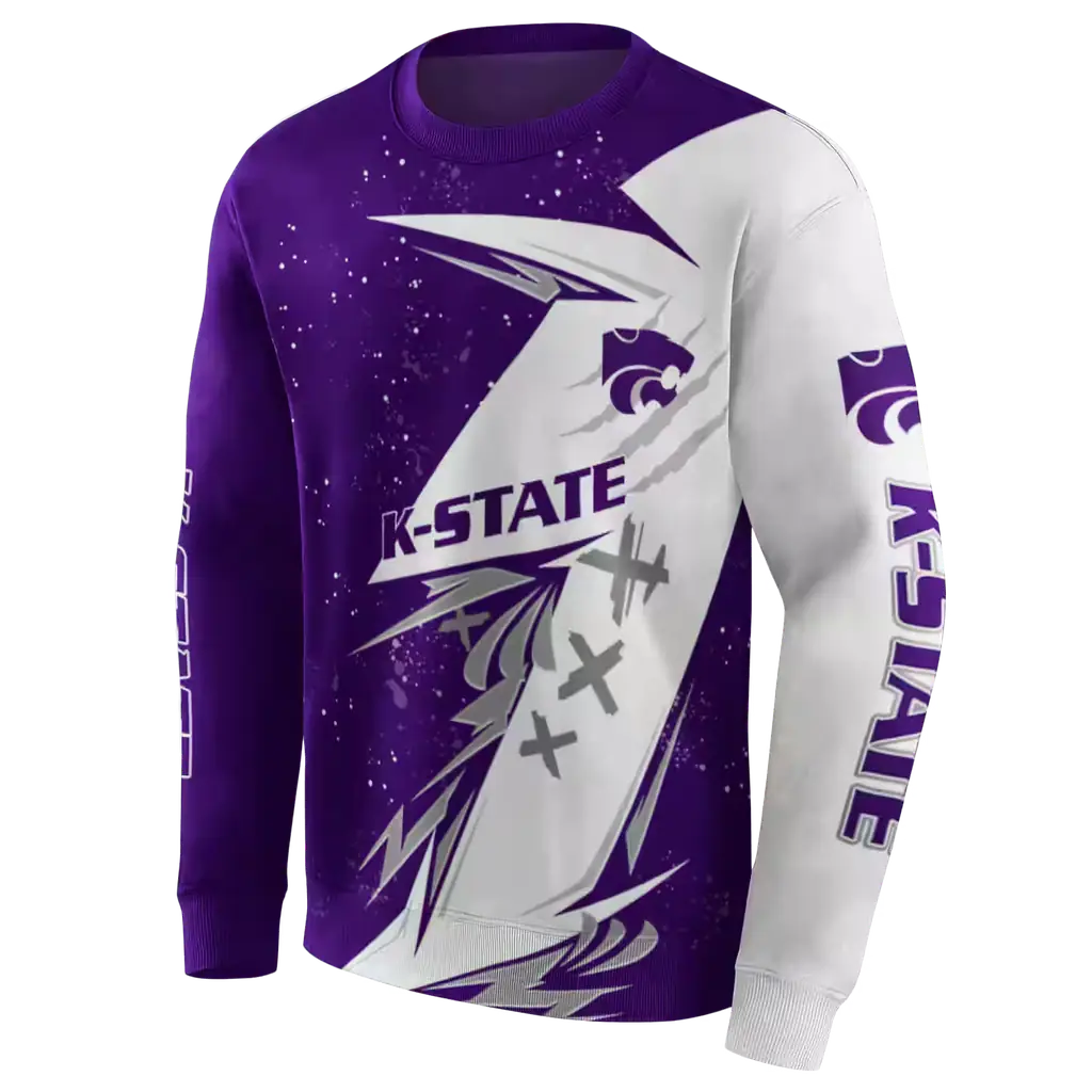 kansas state wildcats dynamic slash purple white hoodie new arrival kansas state wildcats dynamic slash purple white hoodie new arrival