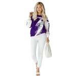 kansas state wildcats dynamic slash purple white hoodie best selling