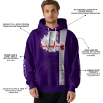 kansas state wildcats football heartbeat purple hoodie best selling