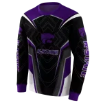 kansas state wildcats futuristic pattern purple black hoodie best selling