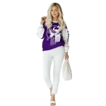 kansas state wildcats graphic punisher purple white hoodie best selling