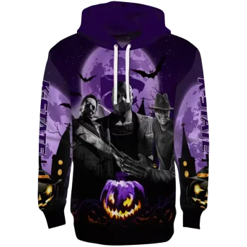 kansas state wildcats halloween vibes purple black hoodie best selling
