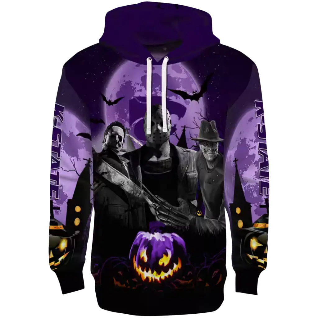 kansas state wildcats halloween vibes purple black hoodie best selling kansas state wildcats halloween vibes purple black hoodie best selling