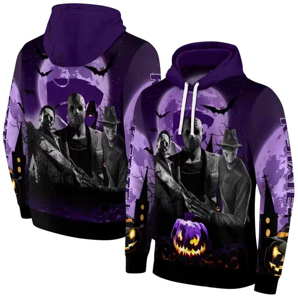 kansas state wildcats halloween vibes purple black hoodie fashion forward kansas state wildcats halloween vibes purple black hoodie fashion forward