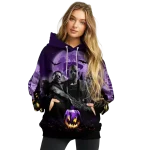 kansas state wildcats halloween vibes purple black hoodie best selling