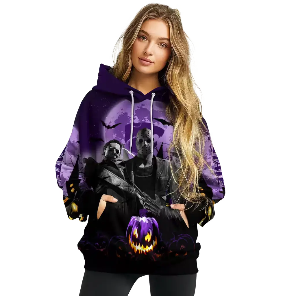 kansas state wildcats halloween vibes purple black hoodie high quality kansas state wildcats halloween vibes purple black hoodie high quality