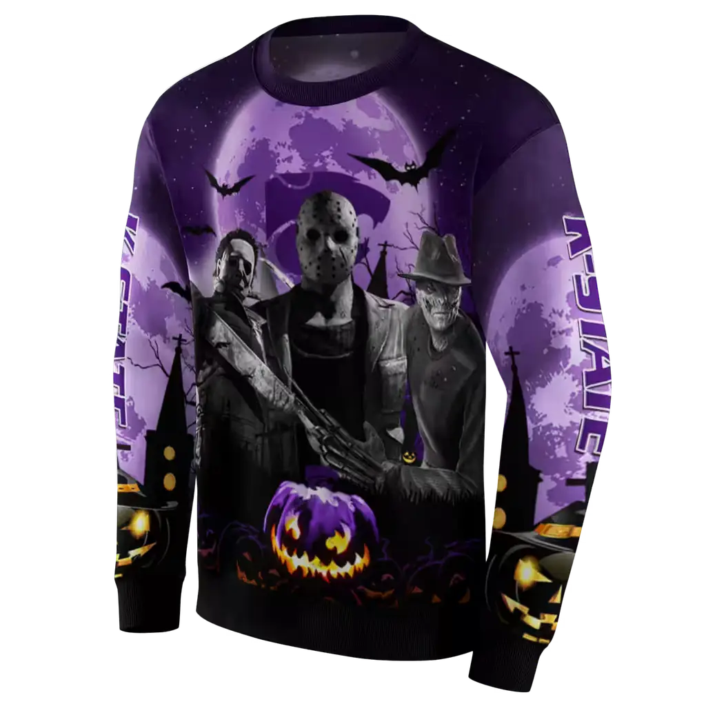 kansas state wildcats halloween vibes purple black hoodie new arrival kansas state wildcats halloween vibes purple black hoodie new arrival