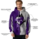 kansas state wildcats heartbeat graphic purple hoodie best selling