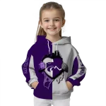 kansas state wildcats heartbeat graphic purple hoodie best selling