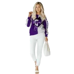 kansas state wildcats heartbeat graphic purple hoodie best selling